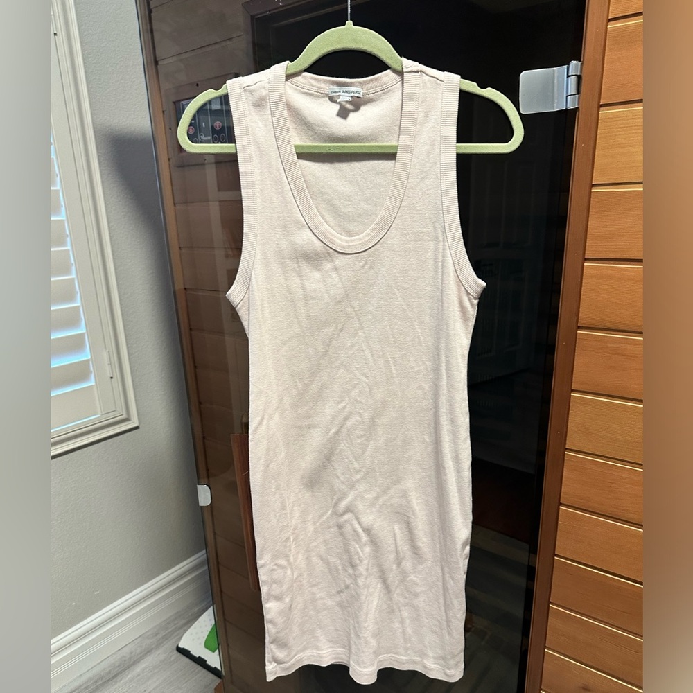 James Perse ribbed tank midi dress
